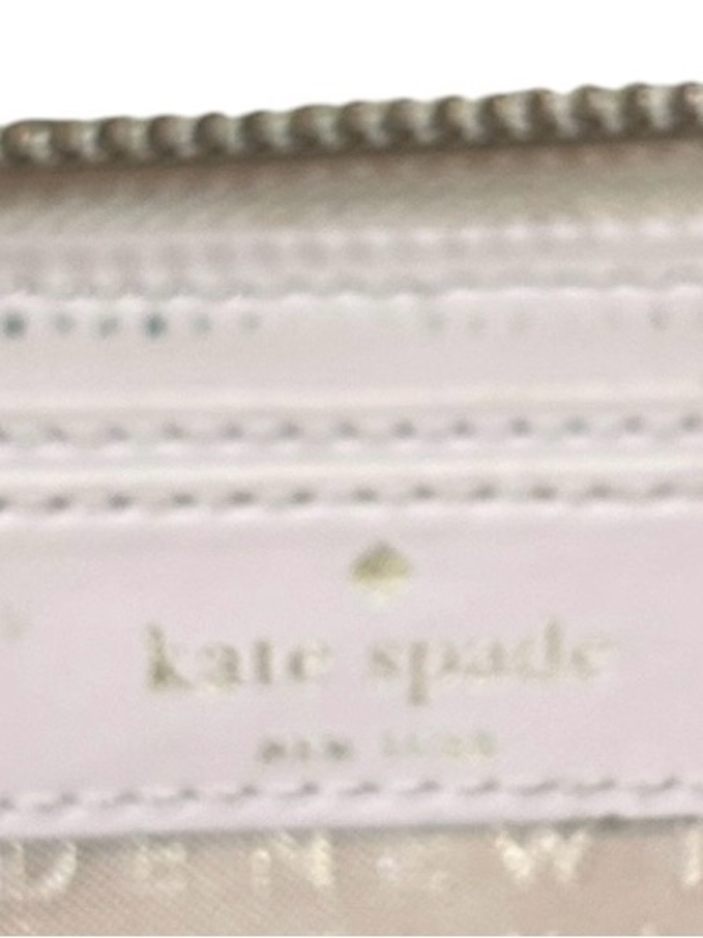 kate spade New York Two-Tone Black & cream pebble leather Zip Wallet - Picture 6 of 6